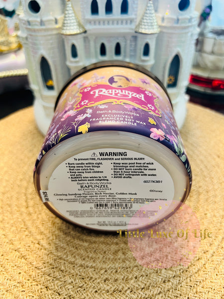 Bath & Body Works 🇺🇸 Disney RAPUNZEL 3-wick Candle 14.5 oz / 411 g