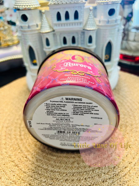 Bath & Body Works 🇺🇸 Disney AURORA 3-wick Candle 14.5 oz / 411 g