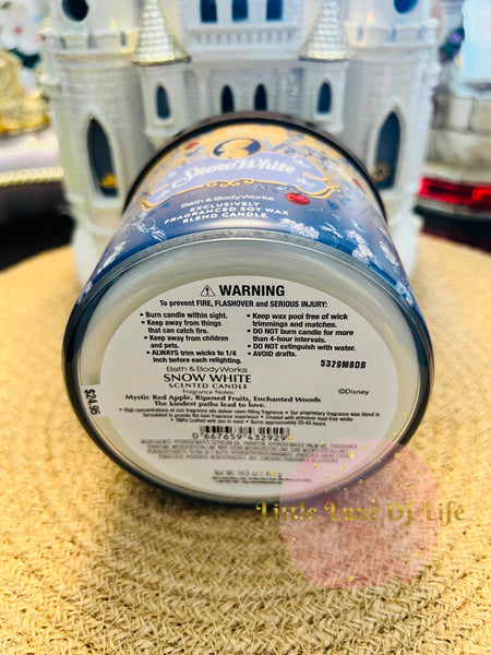 Bath & Body Works 🇺🇸 Disney SNOW WHITE 3-wick Candle 14.5 oz / 411 g
