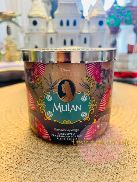 Bath & Body Works 🇺🇸 Disney MULAN 3-wick Candle 14.5 oz / 411 g