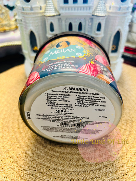 Bath & Body Works 🇺🇸 Disney MULAN 3-wick Candle 14.5 oz / 411 g