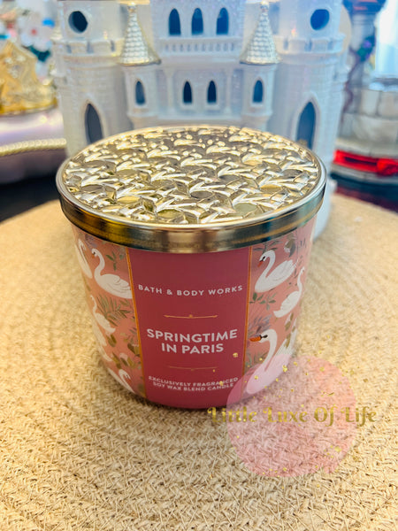 Bath & Body Works 🇺🇸 SPRINGTIME IN PARIS 3-wick Candle 14.5 oz / 411 g
