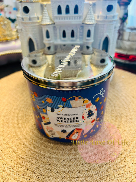 Bath & Body Works 🇺🇸 SWEATER WEATHER 3-wick Candle 14.5 oz / 411 g