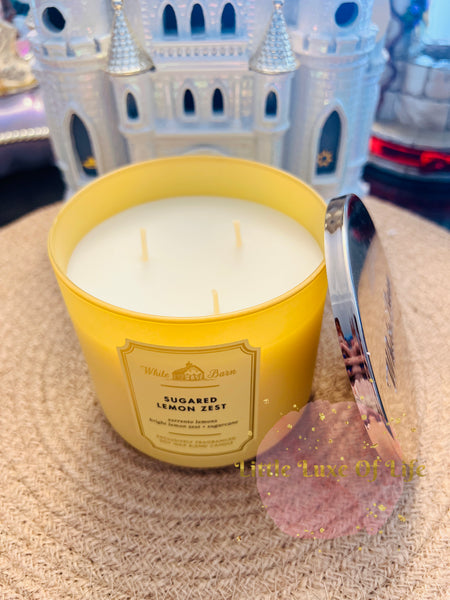 Bath & Body Works 🇺🇸 SUGARED LEMON ZEST 3-wick Candle 14.5 oz / 411 g