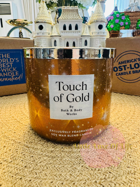 Bath & Body Works 🇺🇸 TOUCH OF GOLD 3-wick Candle 14.5 oz / 411 g
