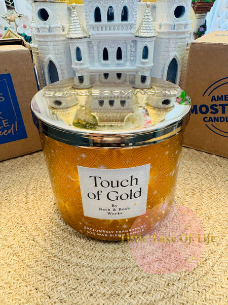 Bath & Body Works 🇺🇸 TOUCH OF GOLD 3-wick Candle 14.5 oz / 411 g