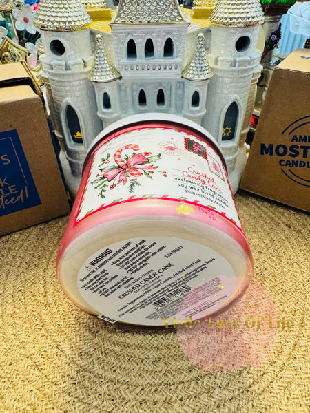 Bath & Body Works 🇺🇸 CRUSHED CANDY CANE 3-wick Candle 14.5 oz / 411 g