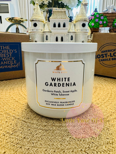 Bath & Body Works 🇺🇸 WHITE GARDENIA 3-wick Candle 14.5 oz / 411 g