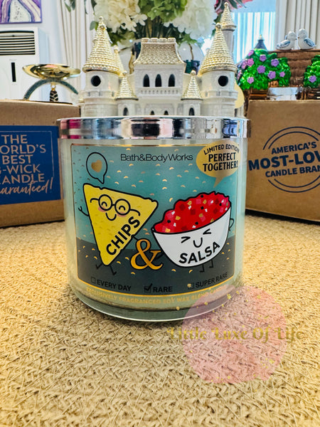 Bath & Body Works 🇺🇸 CHIPS & SALSA 3-wick Candle 14.5 oz / 411 g