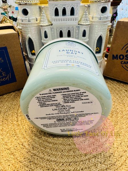 Bath & Body Works 🇺🇸 LAUNDRY DAY 3-wick Candle 14.5 oz / 411 g