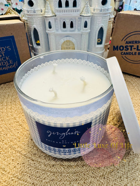 Bath & Body Works 🇺🇸 GINGHAM 3-wick Candle 14.5 oz / 411 g