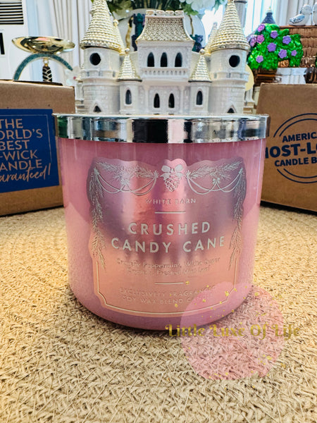 Bath & Body Works 🇺🇸 CRUSHED CANDY CANE (B) 3-wick Candle 14.5 oz / 411 g