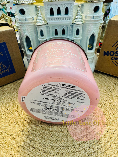 Bath & Body Works 🇺🇸 CRUSHED CANDY CANE (B) 3-wick Candle 14.5 oz / 411 g