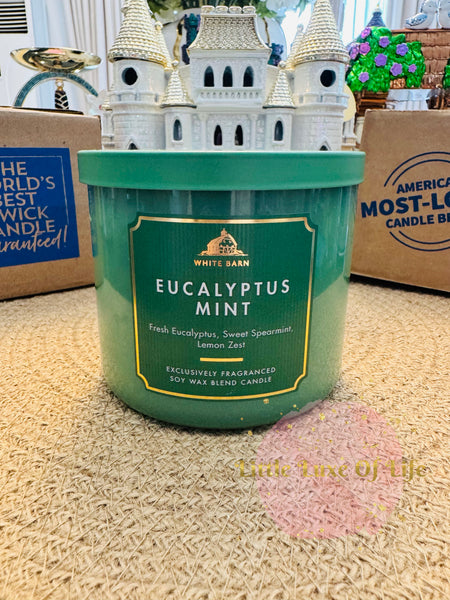 Bath & Body Works 🇺🇸 EUCALYPTUS MINT 3-wick Candle 14.5 oz / 411 g