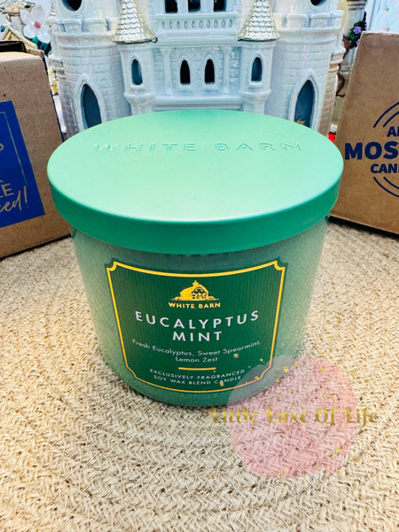 Bath & Body Works 🇺🇸 EUCALYPTUS MINT 3-wick Candle 14.5 oz / 411 g