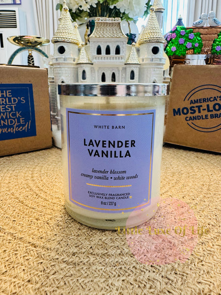 Bath & Body Works 🇺🇸 LAVENDER VANILLA single-wick Candle 8 oz / 227g