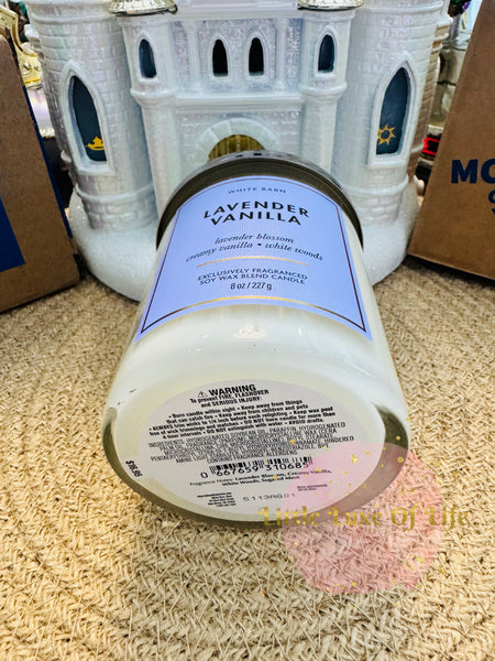 Bath & Body Works 🇺🇸 LAVENDER VANILLA single-wick Candle 8 oz / 227g