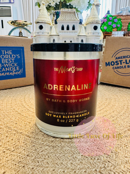 Bath & Body Works 🇺🇸 ADRENALINE single-wick Candle 8 oz / 227g