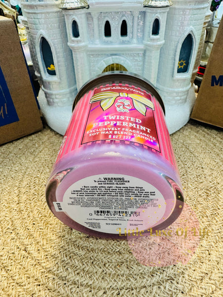 Bath & Body Works 🇺🇸 TWISTED PEPPERMINT single-wick Candle 8 oz / 227g