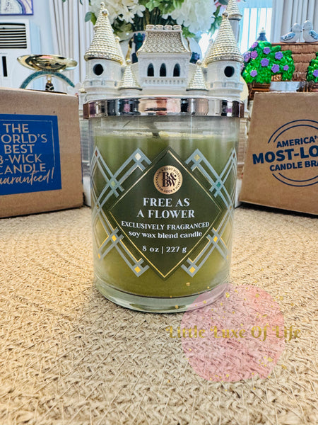 Bath & Body Works 🇺🇸 FREE AS A FLOWER single-wick Candle 8 oz / 227g