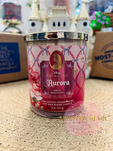 Bath & Body Works 🇺🇸 Disney AURORA Single-wick Candle 8 oz / 227g
