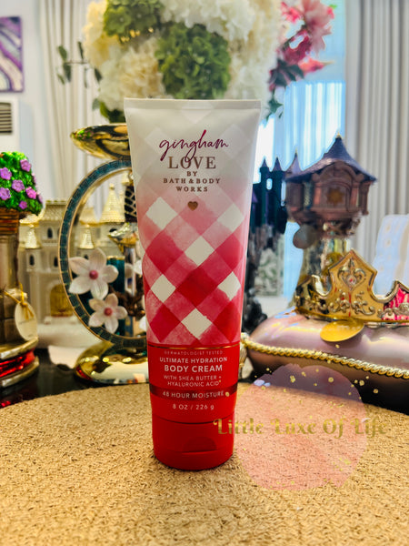Bath & Body Works 🇺🇸 GINGHAM LOVE Ultimate Hydration Body Cream 8 fl oz / 226g