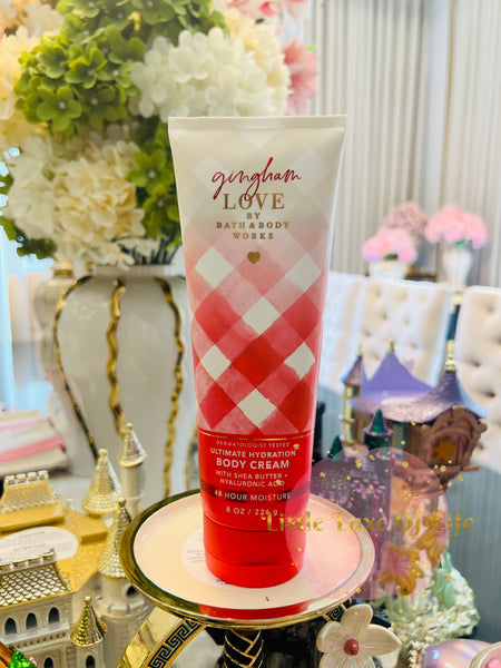 Bath & Body Works 🇺🇸 GINGHAM LOVE Ultimate Hydration Body Cream 8 fl oz / 226g