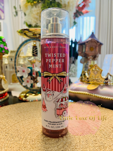 Bath & Body Works 🇺🇸 TWISTED PEPPERMINT Fine Fragrance Mist 8 fl oz /236mL