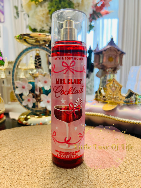 Bath & Body Works 🇺🇸 MRS. CLAUS' COCKTAIL Fine Fragrance Mist 8 fl oz /236mL