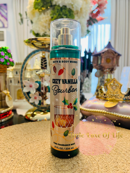 Bath & Body Works 🇺🇸 COZY VANILLA BOURBON Fine Fragrance Mist 8 fl oz /236mL