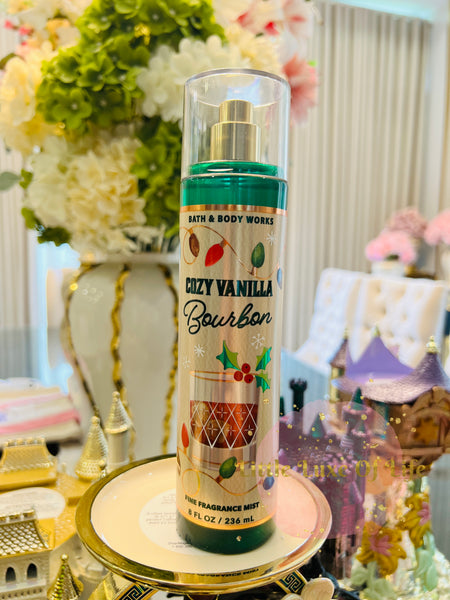 Bath & Body Works 🇺🇸 COZY VANILLA BOURBON Fine Fragrance Mist 8 fl oz /236mL