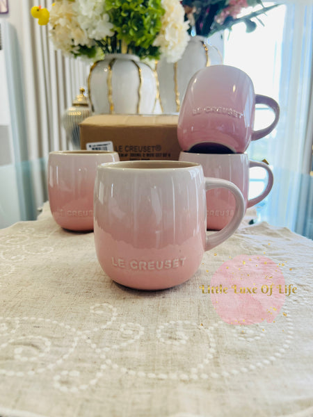 Le Creuset Heritage Stoneware Mugs 13-Oz., Set of 4 - SHELL PINK