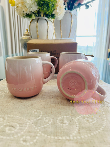 Le Creuset Heritage Stoneware Mugs 13-Oz., Set of 4 - SHELL PINK