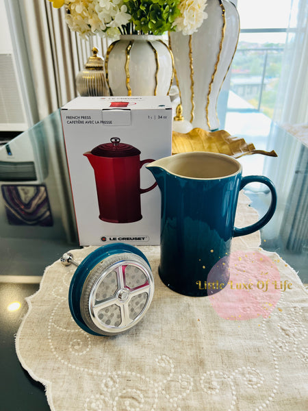 Le Creuset 34-Oz. French Press - DEEP TEAL