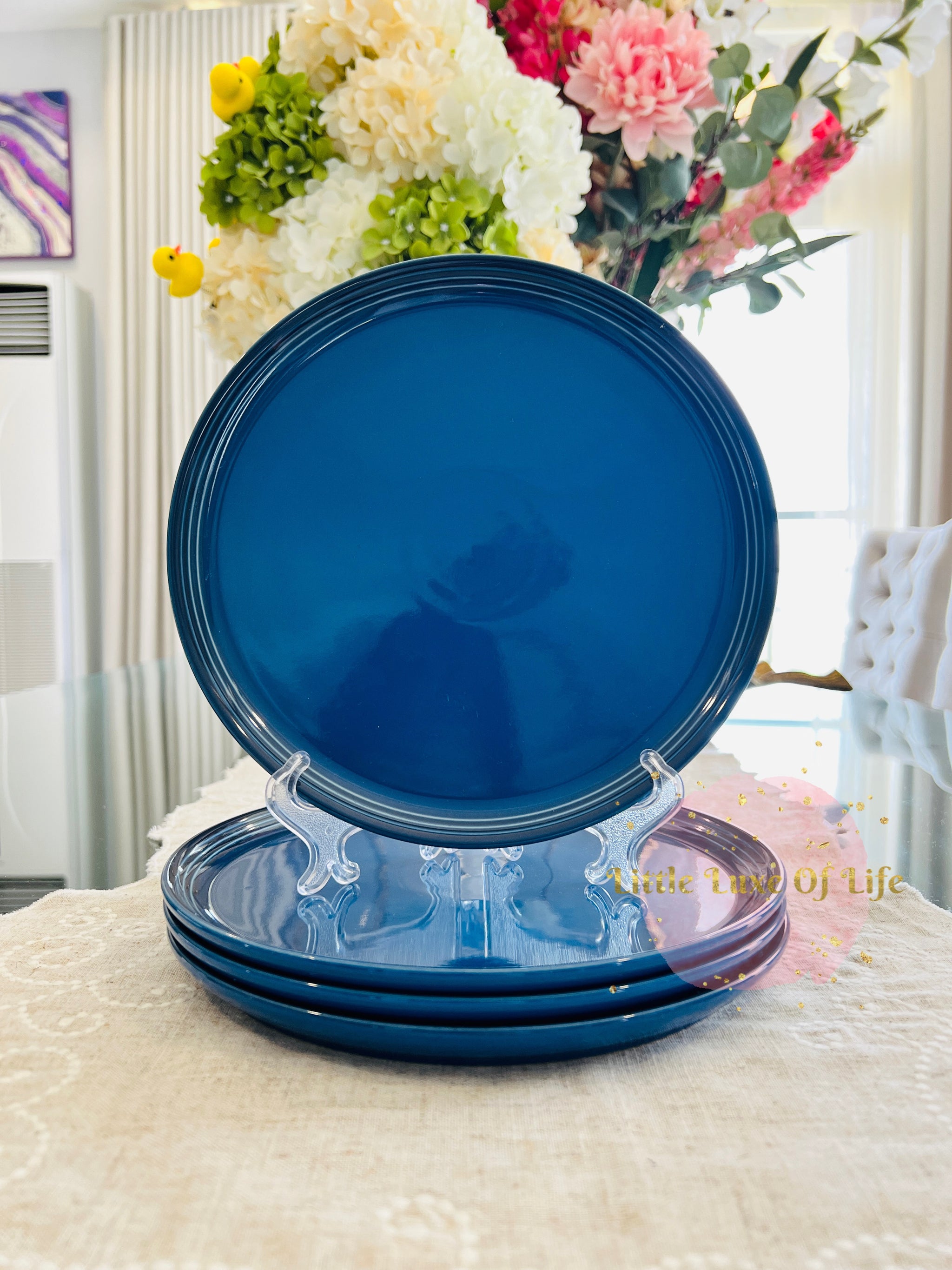 CERULEAN ROSETTE 食器セット Le Creuset Coupe Salad Plate 22cm ( SECOND CHOIX-per piece