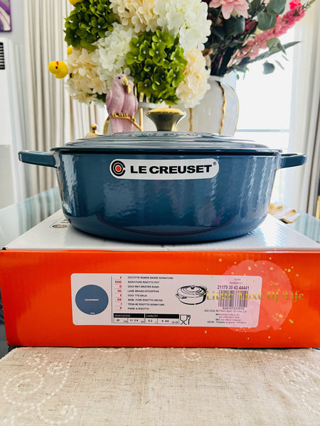 Le Creuset Signature Round Wide Oven 6.75qt 30cm - CHAMBRAY