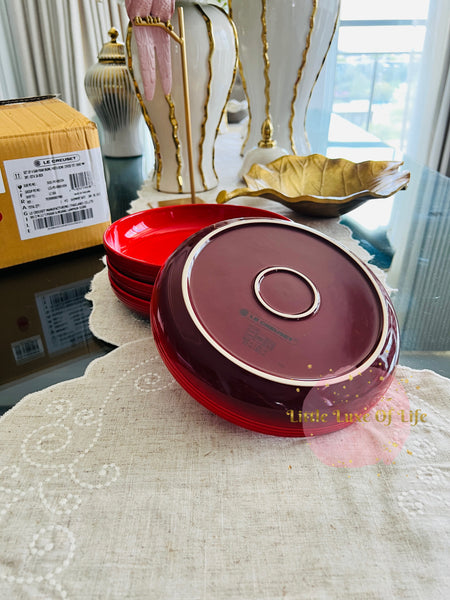 Le Creuset San Francisco Pasta Bowls, Set of 4 - CERISE