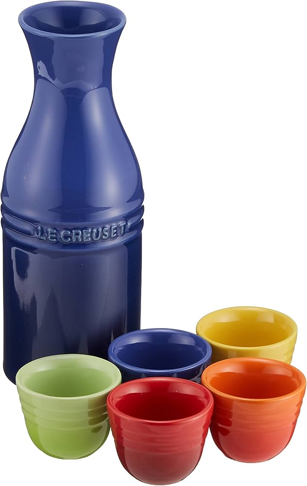 LE CREUSET 7点コレクションセット Le Creuset Les Céramiques mini-cocotte set 10 cm, cherry-red