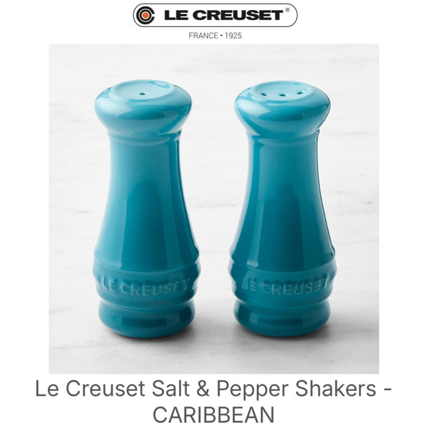 Le Creuset Salt & Pepper Shakers - CARIBBEAN