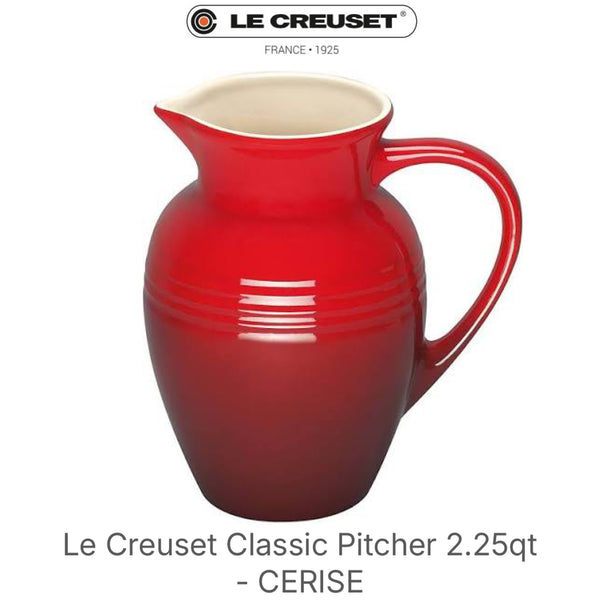 Le Creuset Classic Pitcher 2.25qt - CERISE