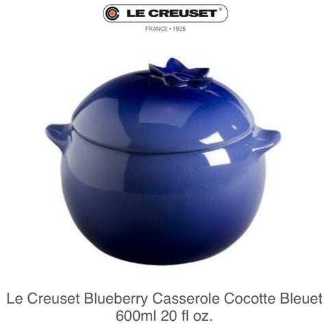 Le Creuset Blueberry Casserole Cocotte Bleuet 600ml 20 fl oz.