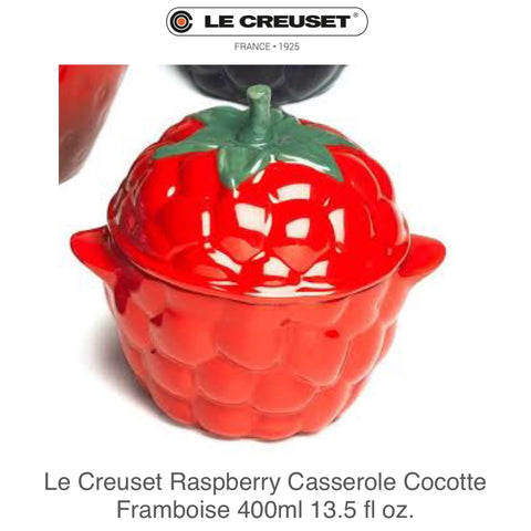 Le Creuset Raspberry Casserole Cocotte Framboise 400ml 13 fl oz.