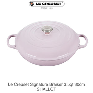 Le Creuset Signature Braiser 3.5QT 30cm - SHALLOT