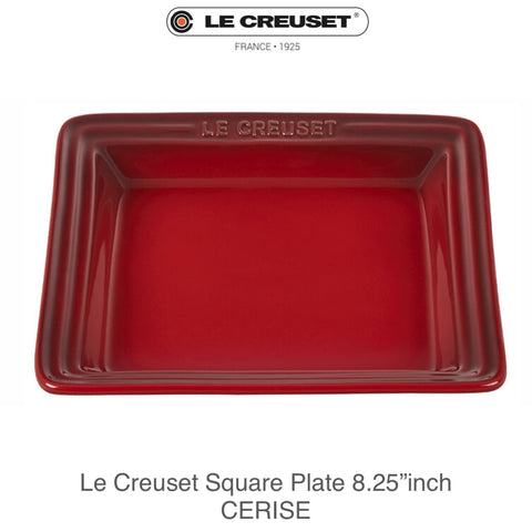 Le Creuset Square Plate 8.25" inch - CERISE