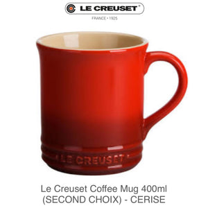 Le Creuset Coffee Mug 400ml (SECOND CHOIX) - CERISE