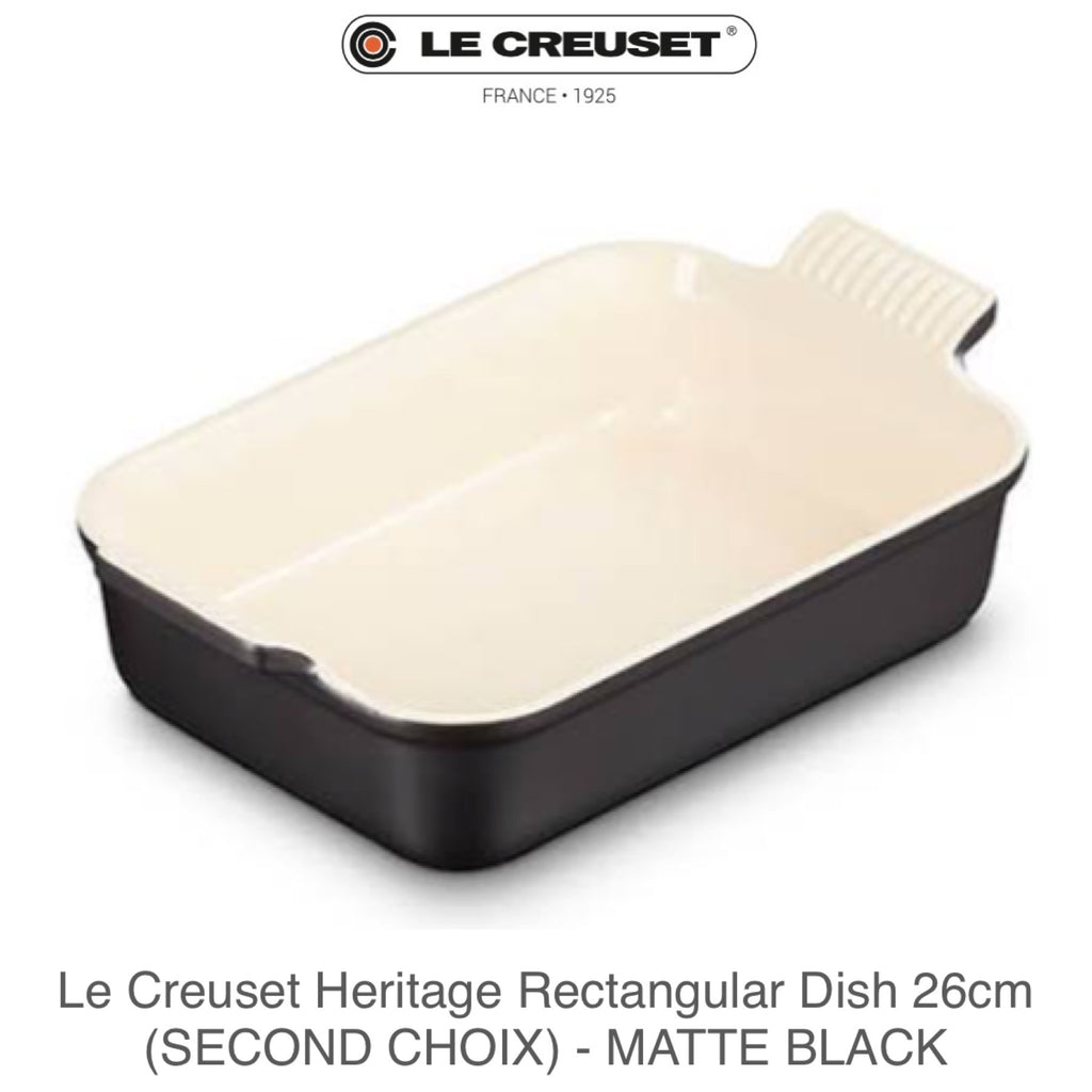 Le Creuset 2.5 qt Heritage Rectangular Dish - White