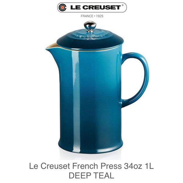 Le Creuset 34-Oz. French Press - DEEP TEAL