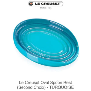 Le Creuset Oval Spoon Rest ( SECOND CHOIX) - TURQUOISE