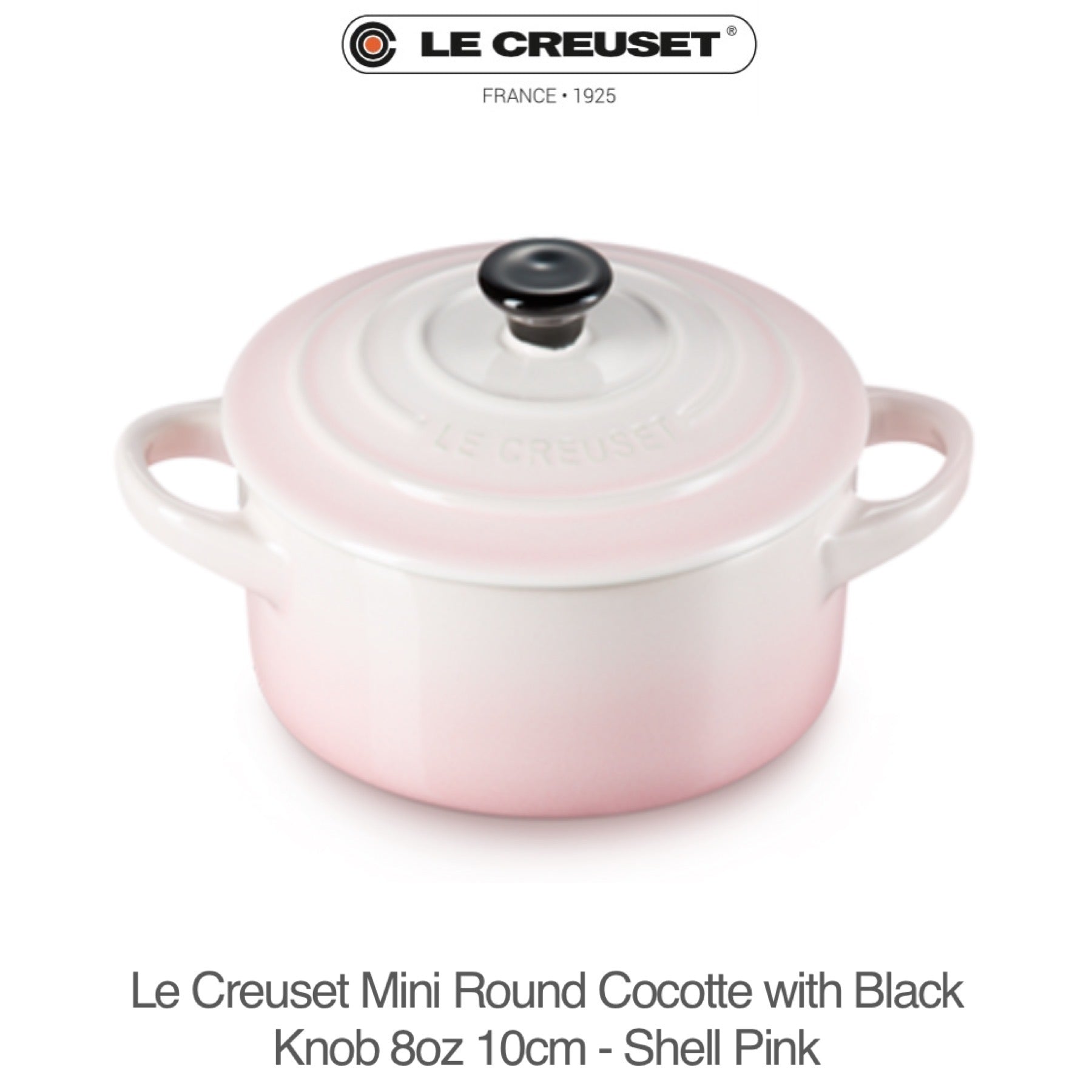 Le Creuset Signature Mini Petite Cocotte, 8 oz. 10cm - SHELL PINK