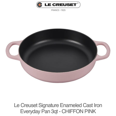 Le Creuset Signature Everyday Pan 3qt - CHIFFON PINK